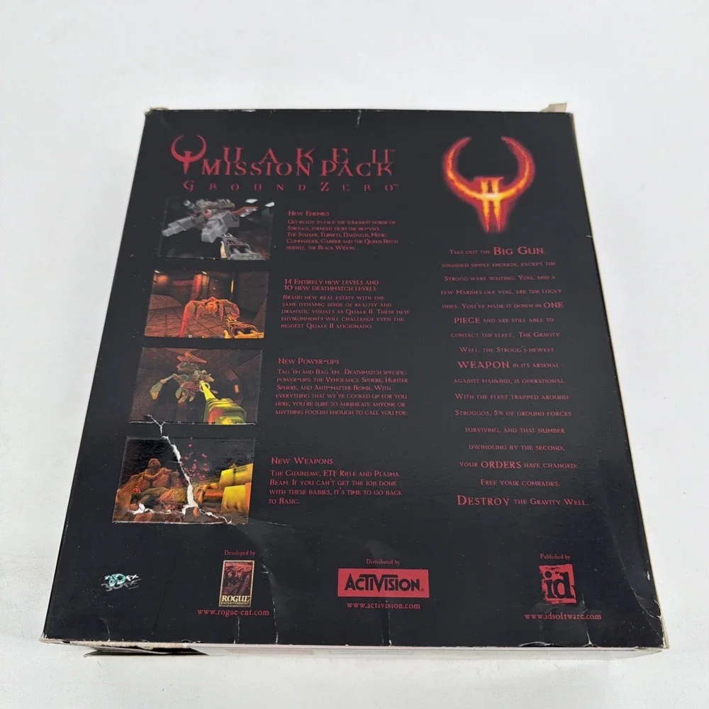 Quake II Mission Pack: Ground Zero (PC, 1998) Big Box